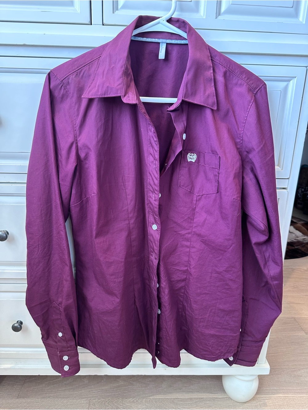 Cinch Purple Button-Up Western Shirt